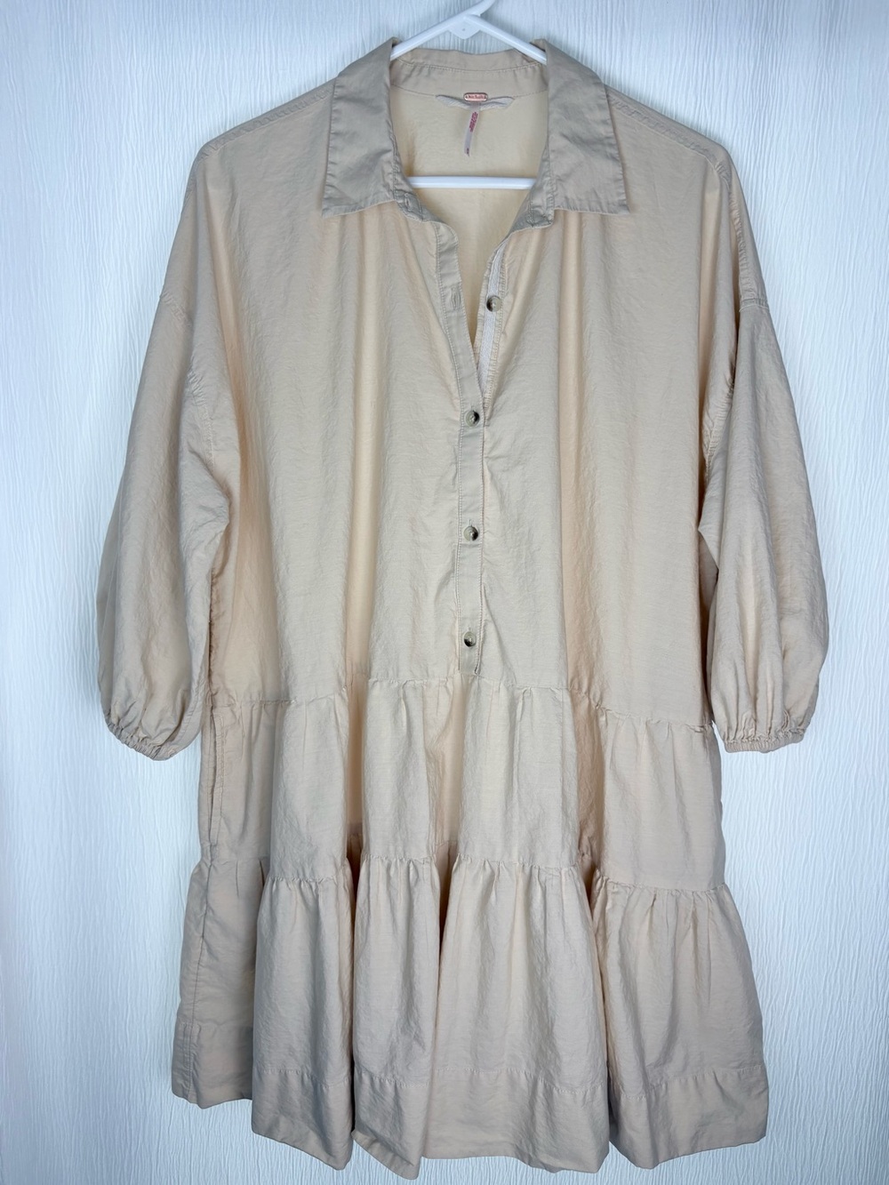 Free People Tiered Cotton Dress, Size Medium
